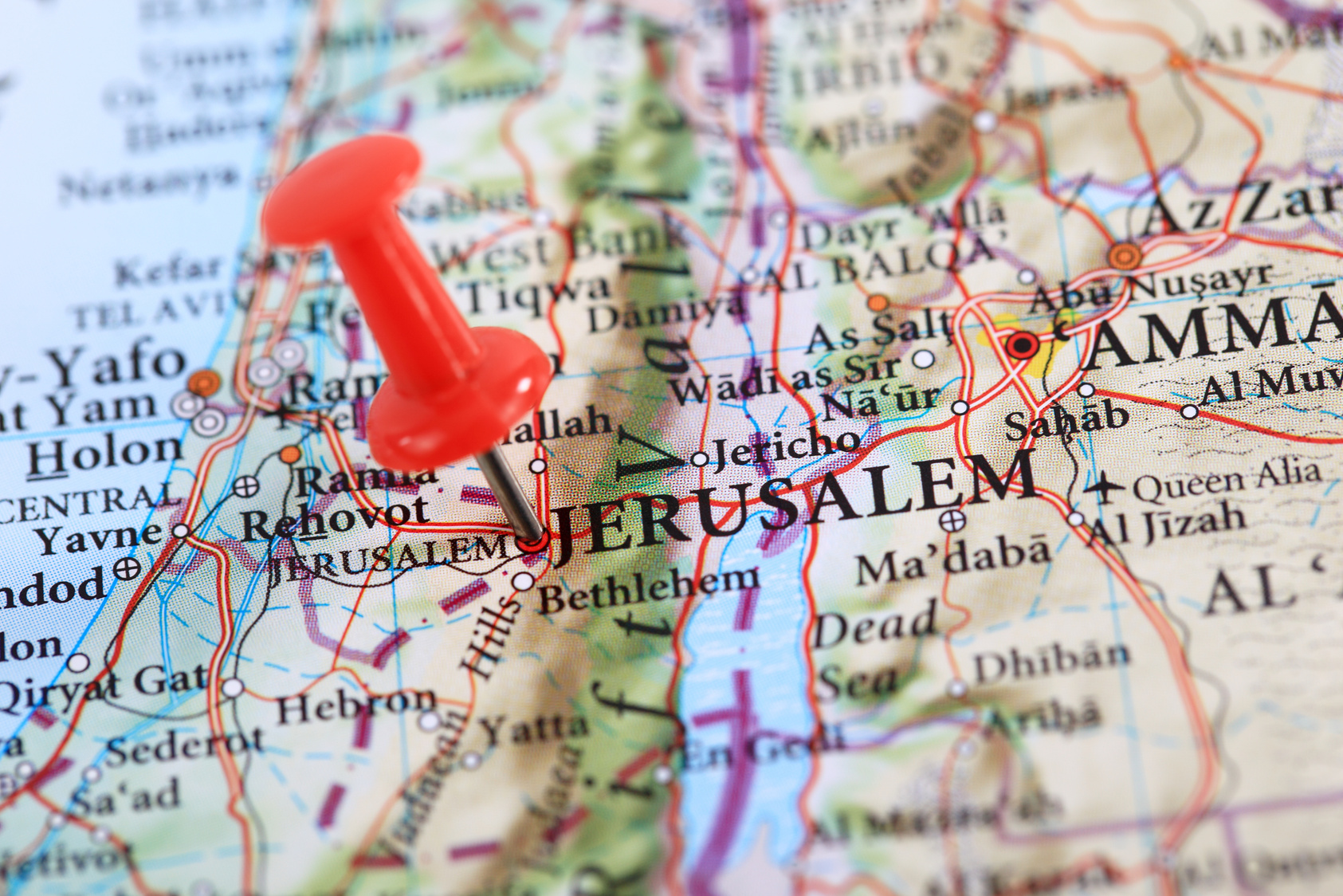 Jerusalem Map, Israel